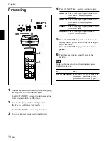 Предварительный просмотр 18 страницы Sony VPL VW10HT - WXGA LCD Projector Operating Instructions Manual