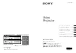 Sony VPL-VW1100ES Quick Reference Manual предпросмотр