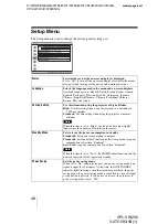 Preview for 48 page of Sony VPL-VW200 - SXRD Projector - HD 1080p Operating Instructions Manual