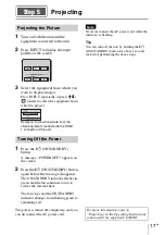 Предварительный просмотр 17 страницы Sony VPL-VW260ES Quick Reference Manual