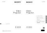 Preview for 1 page of Sony VPL-VW270/B Quick Reference Manual