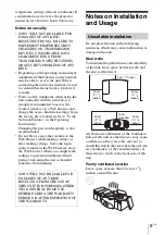 Preview for 9 page of Sony VPL-VW270/B Quick Reference Manual