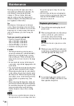 Предварительный просмотр 20 страницы Sony VPL-VW270/B Quick Reference Manual