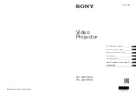 Sony VPL-VW270ES Quick Reference Manual предпросмотр