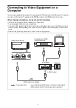 Предварительный просмотр 11 страницы Sony VPL-VW285ES Operating Instructions Manual