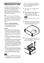 Предварительный просмотр 47 страницы Sony VPL-VW285ES Operating Instructions Manual