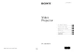 Sony VPL-VW290ES Quick Reference Manual preview