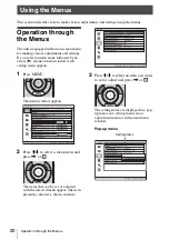 Preview for 20 page of Sony VPL-VW350ES Operating Instructions Manual