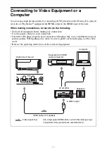 Preview for 11 page of Sony VPL-VW365 Operating Instructions Manual