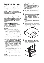 Preview for 47 page of Sony VPL-VW365 Operating Instructions Manual