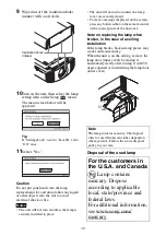 Preview for 49 page of Sony VPL-VW365 Operating Instructions Manual