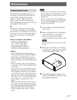 Preview for 102 page of Sony VPL-VW365 Operating Instructions Manual