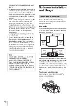 Preview for 6 page of Sony VPL-VW365ES Quick Reference Manual