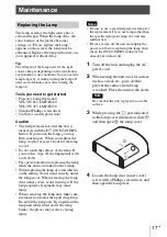 Preview for 17 page of Sony VPL-VW365ES Quick Reference Manual