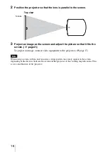 Preview for 16 page of Sony VPL VW50 - SXRD - Projector Operating Instructions Manual