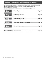 Предварительный просмотр 22 страницы Sony VPL-VW5000 Quick Reference Manual