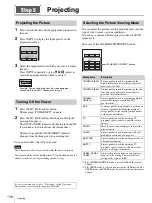 Предварительный просмотр 36 страницы Sony VPL-VW5000 Quick Reference Manual