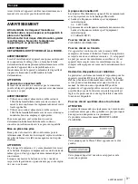 Предварительный просмотр 39 страницы Sony VPL-VW5000 Quick Reference Manual