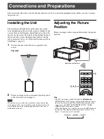 Предварительный просмотр 6 страницы Sony VPL-VW5000ES Operating Instructions Manual