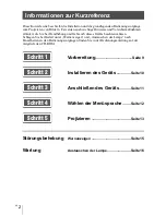 Preview for 82 page of Sony VPL-VW500ES Quick Reference Manual