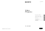 Предварительный просмотр 1 страницы Sony VPL-VW590ES Quick Reference Manual