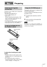 Предварительный просмотр 11 страницы Sony VPL-VW590ES Quick Reference Manual