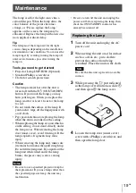 Предварительный просмотр 19 страницы Sony VPL-VW590ES Quick Reference Manual