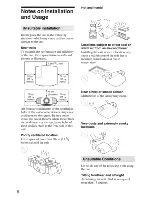 Предварительный просмотр 6 страницы Sony VPL-VW600ES Quick Reference Manual