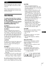 Preview for 3 page of Sony VPL-VW715ES Quick Reference Manual