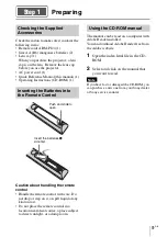 Preview for 9 page of Sony VPL-VW715ES Quick Reference Manual