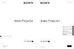 Sony VPL-VW760 Quick Reference Manual preview