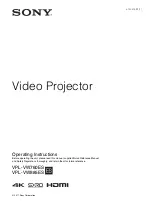 Sony VPL-VW760ES Operating Instructions Manual preview