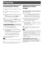 Preview for 11 page of Sony VPL-VW760ES Operating Instructions Manual