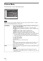 Preview for 44 page of Sony VPL-VW85 - Bravia Sxrd 1080p Home Cinema Projector Operating Instructions Manual