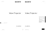 Preview for 1 page of Sony VPL-VW870 Quick Reference Manual