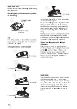 Preview for 14 page of Sony VPL-VW95ES Operating Instructions Manual