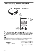 Предварительный просмотр 20 страницы Sony VPL-VW95ES Operating Instructions Manual