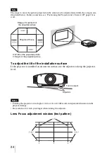 Предварительный просмотр 24 страницы Sony VPL-VW95ES Operating Instructions Manual