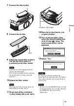 Preview for 77 page of Sony VPL-VW95ES Operating Instructions Manual