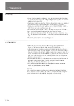 Preview for 4 page of Sony VPL-W400Q Operating Instructions Manual