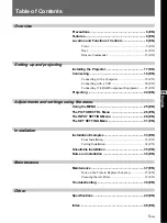 Preview for 4 page of Sony VPL-X600E Operating Instructions Manual