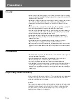 Preview for 5 page of Sony VPL-X600E Operating Instructions Manual