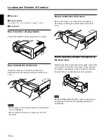 Preview for 9 page of Sony VPL-X600E Operating Instructions Manual