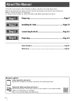 Preview for 2 page of Sony VPL-XW6000 Setup Manual