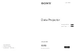 Предварительный просмотр 1 страницы Sony VPLGH10 Operating Instructions Manual