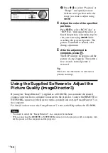 Предварительный просмотр 34 страницы Sony VPLGH10 Operating Instructions Manual