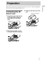 Предварительный просмотр 7 страницы Sony VPLGT100 Operating Instructions Manual