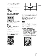 Предварительный просмотр 11 страницы Sony VPLGT100 Operating Instructions Manual