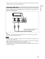 Предварительный просмотр 19 страницы Sony VPLGT100 Operating Instructions Manual