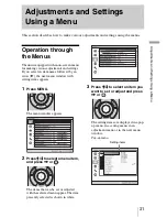 Предварительный просмотр 31 страницы Sony VPLGT100 Operating Instructions Manual